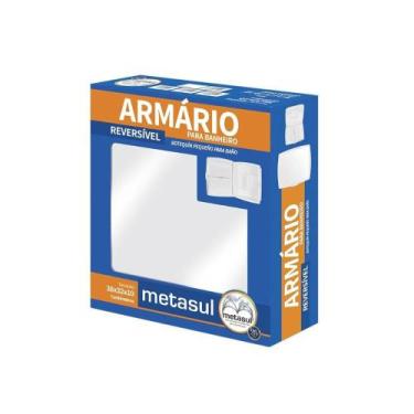 Imagem de Armário Banheiro Plástico Reversível Branco - Metasul, Opção: Branco(a