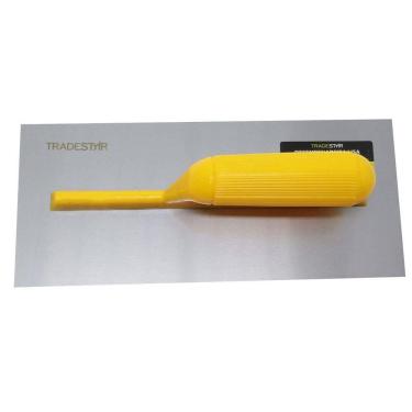 Imagem de Desempenadeira Aço Lisa 12 X 28 Cm Cabo Plástico Tradestar