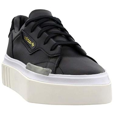 Imagem de Tênis feminino casual HYPERSLEEK Low da Adidas, Núcleo preto/azul aéreo, 6