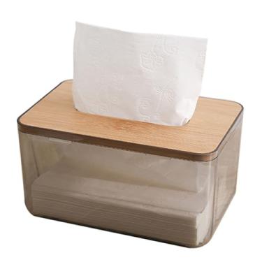 Imagem de AUNMAS Multi Funcional Caixa De Tecido Acrílico, Quadrado Claro Acrílico Guardanapo Cubo Titular Com Fácil Slide Out Capa para Banheiros, Lavanderia, Mesa De Escritório