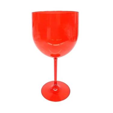 Imagem de Taça Gin Vermelho Transparente 600ml 1 Un - Lsc