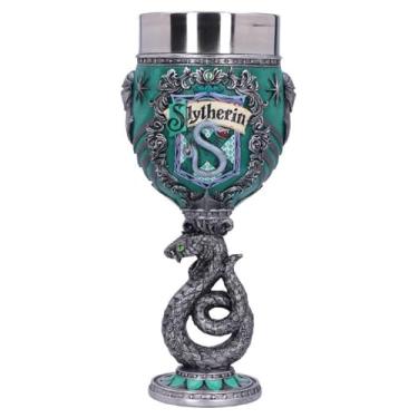 Imagem de Nemesis Now Cálice colecionável Harry Potter Slytherin Hogwarts House, 19,5 cm, verde e prata