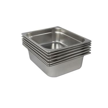 Imagem de 6 Cubas Gastronômica Buffet GN 1/1 150mm Aço Inox Sem Alça