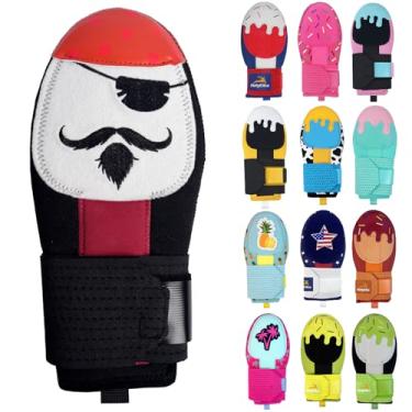 Imagem de Luva deslizante, luva deslizante de beisebol juvenil, luvas deslizantes de proteção de base, equipamentos de proteção de beisebol (pirata, jovem)