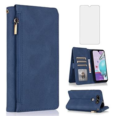 Imagem de Compatível com LG Aristo 5/K31/Fortune 3/Phoenix 5/K8x/Tribute Monarch/Risio 4 Capa carteira protetora de tela de vidro temperado Flip Cover porta-cartões LGK31 Rebel K 31 Aristo5 Plus 5+ Risio4 2020