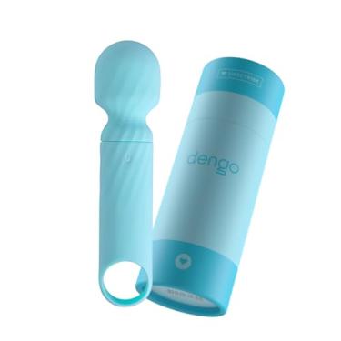 Imagem de Vibrador Varinha Mágica Sweet Vibe Dengo Azul 13cm Silicone Recarregável com 12 Vibrações