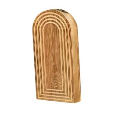 Imagem de Generic Vaso de parede de madeira, plantador suspenso, suporte moderno para vasos de madeira montados na parede para casa de fazenda, decoração de plantas de