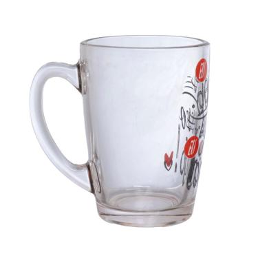 Imagem de Caneca de Vidro Decorada 320ml Eu Quero Eu Posso Eu Consigo Hauskraft