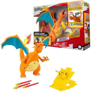 Imagem de Pokémon Figura De Luxo Charizard E Pikachu PKW - Sunny