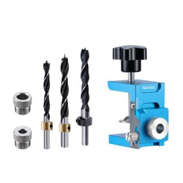 Imagem de Bothyi Kit de gabarito para furos de bolso, guia de perfuração de cavilha, carpintaria com manga de perfuração, conjunto de gabarito para estantes, local de, Broca de 8 Mm, 10 Mm