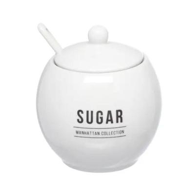 Imagem de Açucareiro em Porcelana 350ml Manhattan Branco Hauskraft