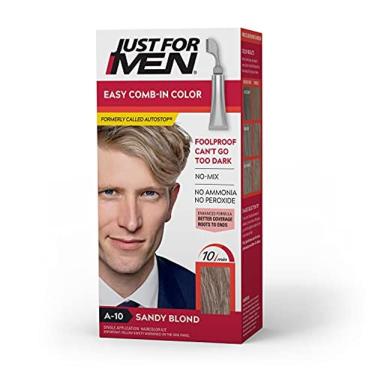 Imagem de Just For Men Easy Penteado-In Color (anteriormente Autostop) Mens Hair Dye, Easy No Mix Application - Sandy Blond, A-10