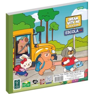 Imagem de Jandaia - Livro de Colorir Blocado Flex 24 Fls 240x240mm Dream With Me Escola