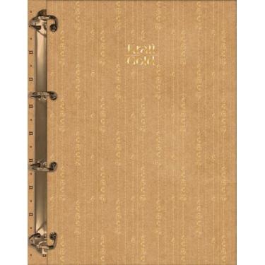 Imagem de Jandaia - Caderno Argolado Cartonado College Kraft Gold 80 folhas