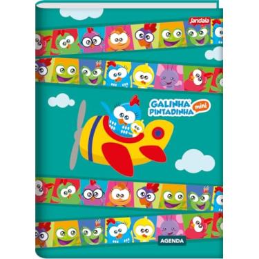 Imagem de Jandaia - Agenda Permanente Escolar 134X200mm CD 192Pgs Galinha Pintadinha Avião FSC