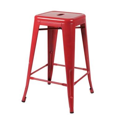 Imagem de Banqueta Tolix Alta cor Vermelha 76 cm - 54743 - Sun House