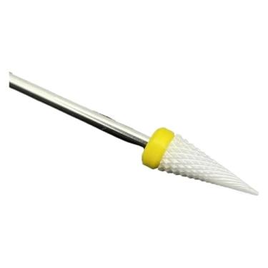 Imagem de 1 peça de brocas de cerâmica para unhas, cortador rotativo, aparelho de limpeza para manicure, acessórios de máquina de trituração de unhas, ferramentas de gel de unhas