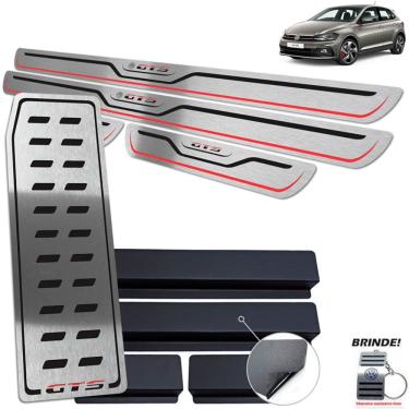 Imagem de Descanso de Pé + Soleiras Polo GTS Preto Baixo Relevo