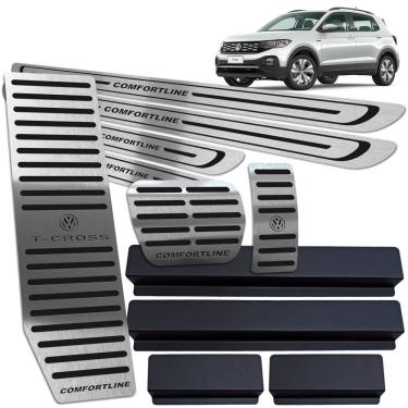 Imagem de Descanso + Soleiras + Pedaleira T-Cross Comfortline Preto BR