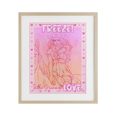 Imagem de Stupell Industries Impressão emoldurada Freeze Name Of Love Cowgirl Birch Under Glass, design de Ziwei Li, 16 x 13