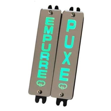 Imagem de Display Sinalizador Led Puxe Empurre Espelhado Gpcontrol - GP CONTROL