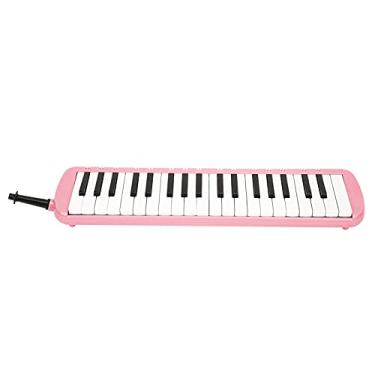 Imagem de Mingzhe Melodica 37 Teclado Teclado Wind Musical Instrument Impact para Treinamento Profissional para Iniciantes Ao Ar Livre Interno (Rosa)