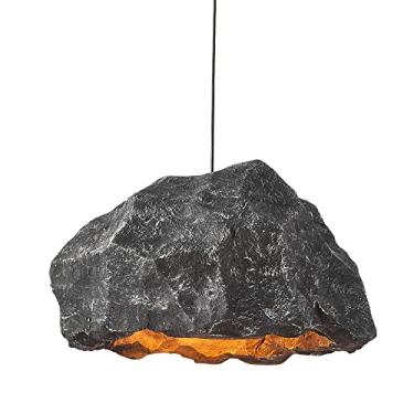 Imagem de Luminária pendente de resina, luminárias de teto de fazenda, luminária suspensa simples e moderna de cabeça única E27 para sala de estar, quarto, corredor, casa de família, exposição