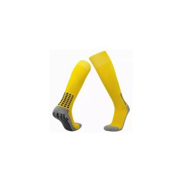 Imagem de Meias esportivas Meias de futebol longas antiderrapantes para adultos 