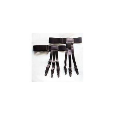 Imagem de Suspensórios de camisa, sutiã, encaixes de borracha unissex - Lightbek