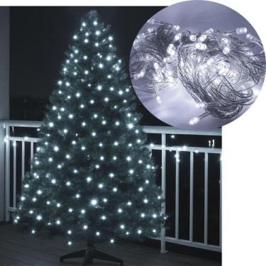 Imagem de Pisca Cordão Varal Natal 100 Lâmpadas LED Branco De 10m 220v - Genéric