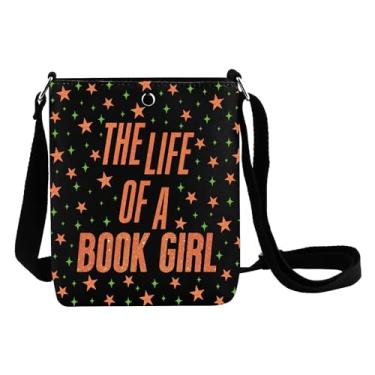 Imagem de JNIAP Bolsa tiracolo Book Lover Bookworm Gifts The Life Of a Book Gi-rl Gift Books Nerd Gifts Bookish Shoulder Bag, A Book Cb, Ajuste