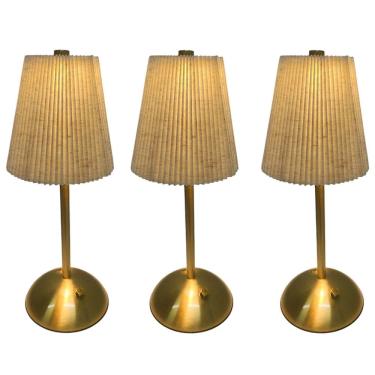 Imagem de luminaria de Mesa Abajur Kit 3 uni LED 3 Tons Controle de Intensidade Bateria Recarregavel USB Candeeiro Mesa Cabeceira