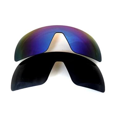 Imagem de Lentes de reposição Galaxy para óculos de sol Oakley Sutro OO9406 (não ajuste asiático ou modelo lite), seleção múltipla. (_Preto/Azul)