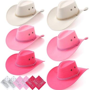 Imagem de Chapéu de caubói e bandana Zhanmai Western Party Traje x12