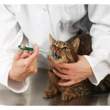 Imagem de Aplicador Seringa de comprimidos para Pets Gatos Cachorros Comprimido 