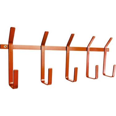 Imagem de Cabideiro Suporte Moderno De Parede Bars Em Aço 5 Ganchos Industrial P