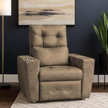 Imagem de Poltrona Idoso Reclinável 3 Posições Magazine - BL Decor, Cacau