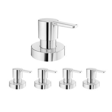 Imagem de Kit 5 Acabamento P/ Registro Gali 1/2, 3/4 E 1 Docol