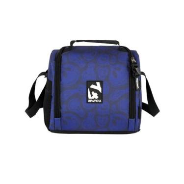 Imagem de Lancheira Bolsa Térmica Juvenil Up4You Skate Moderna, Azul