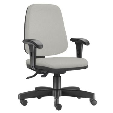 Imagem de Cadeira Giratória Job L02 Diretor Executiva Linho Cinza - Lyam Decor