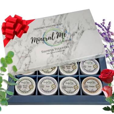 Imagem de Vaporizadores de chuveiro para aromaterapia – bombas de chuveiro com óleos essenciais orgânicos para vaporizar spa a vapor, relaxamento, autocuidado, presentes de aniversário para homens, mulheres