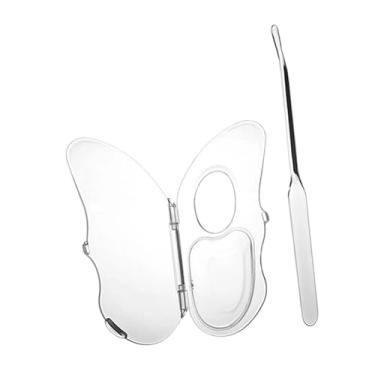 Imagem de oshhni Paleta de mistura de maquiagem, bandeja de mistura de maquiagem, placa de cores de de beleza, paleta de cosméticos leve para base, salão de beleza