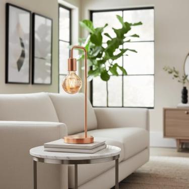 Imagem de Luminária de Mesa Barcelona Abajur Vintage (Cobre Verniz)