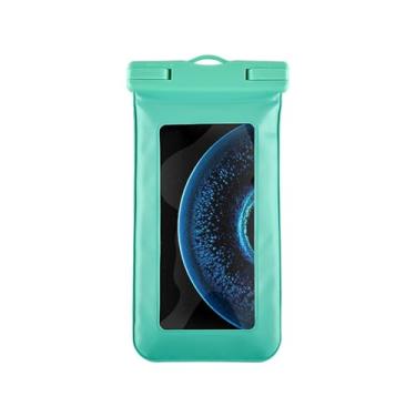 Imagem de Bolsa à prova d'água, capa impermeável, bolsa seca para celular IPX8 Essenciais de praia, 7 polegadas (verde)