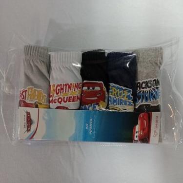 Imagem de KIT 5 CUECAS INFO DISNEY CARS 02 MESCLA, BRANCO, AZ ESCURO, CINZA, PRETO TAM M