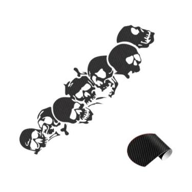 Imagem de Adesivo Universal De Horror Para Carro, Moto, Bicicleta Com Cabeça De 