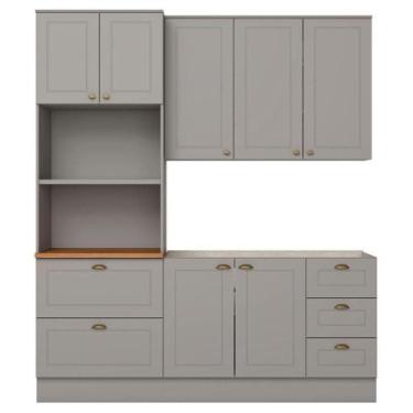 Imagem de Cozinha Modulada 3 Pecas 120cm Ce759 Americana -Nature Henn - MÓVEIS H