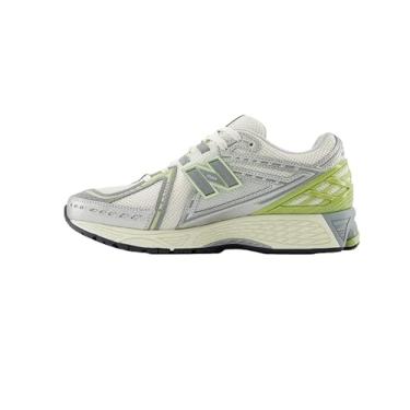 Imagem de New Balance Tênis infantil 574 V1 com cadarço, Prata metálica com preto e sal marinho, 42