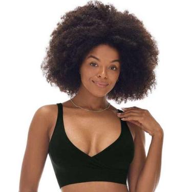 Imagem de Top Transpassado Zee Rucci 0300-088, Preto, G