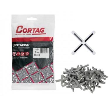 Imagem de Espaçador Nivelador Juntapiso Para Piso 3,0 mm 100pçs Cortag